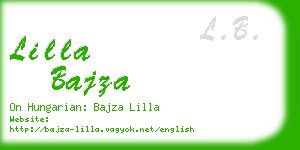 lilla bajza business card